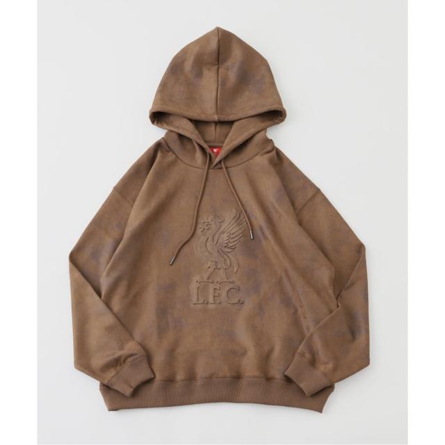 417 エディフィス（417 EDIFICE）/【Liverpool FC / リバプール FC】Fake Leather Emboss Hoodi_5