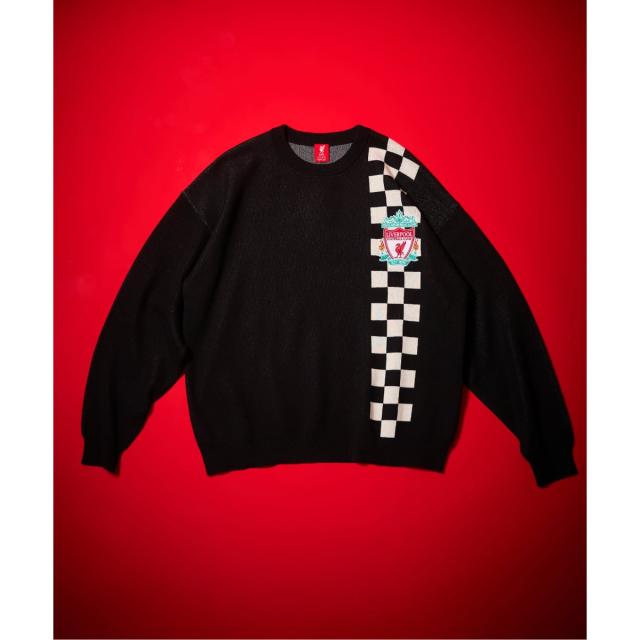 417 エディフィス（417 EDIFICE）/【Liverpool FC / リバプール FC】Checkered Knit