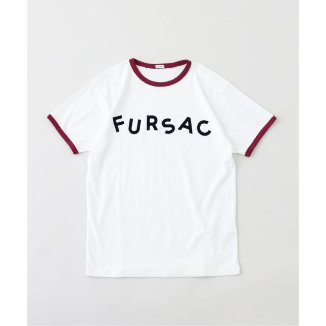 エディフィス（EDIFICE）/fursac (フルサック) White t−shirt with FURSAC エディフィス（EDIFICE）/fursac (フルサック) White t−shirt with FURSAC
