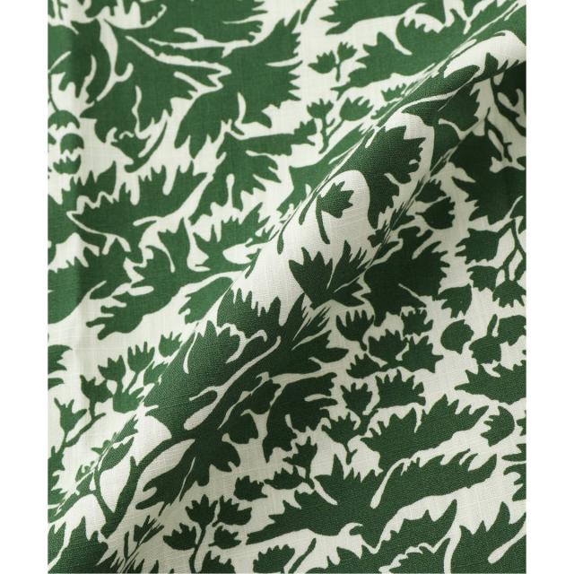 エディフィス（EDIFICE）/fursac (フルサック) Cotton overshirt with print green エディフィス（EDIFICE）/fursac (フルサック) Cotton overshirt with