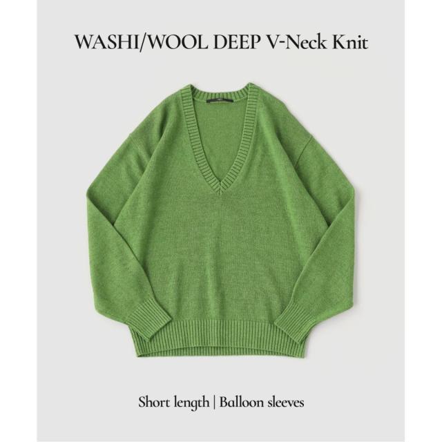 エディフィス（EDIFICE）/WASHI/WOOL DEEP V ネックニット_1
