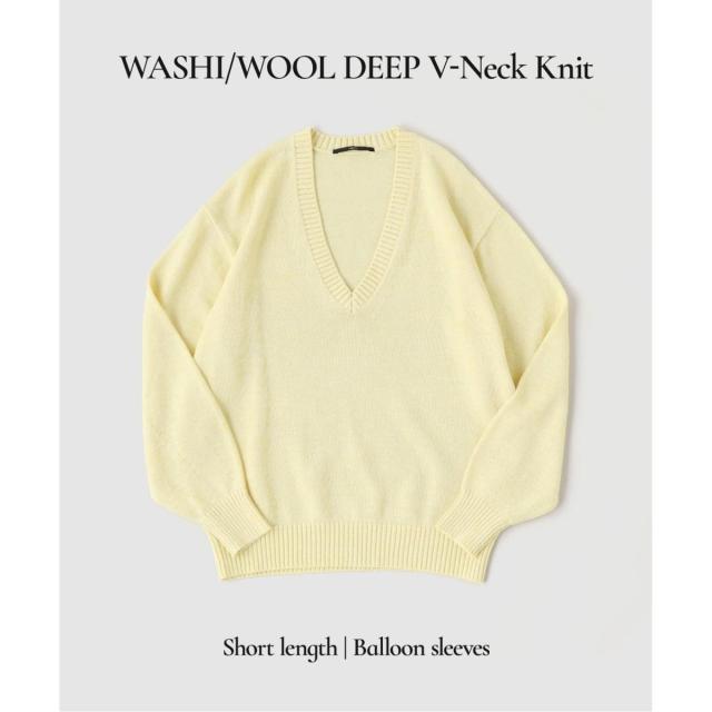 エディフィス（EDIFICE）/WASHI/WOOL DEEP V ネックニット_2