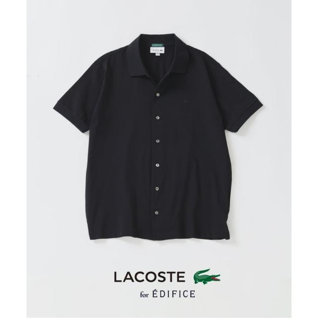 エディフィス（EDIFICE）/《予約》LACOSTE(ラコステ) 別注 フルオープン ロングスリーブポロシャツ