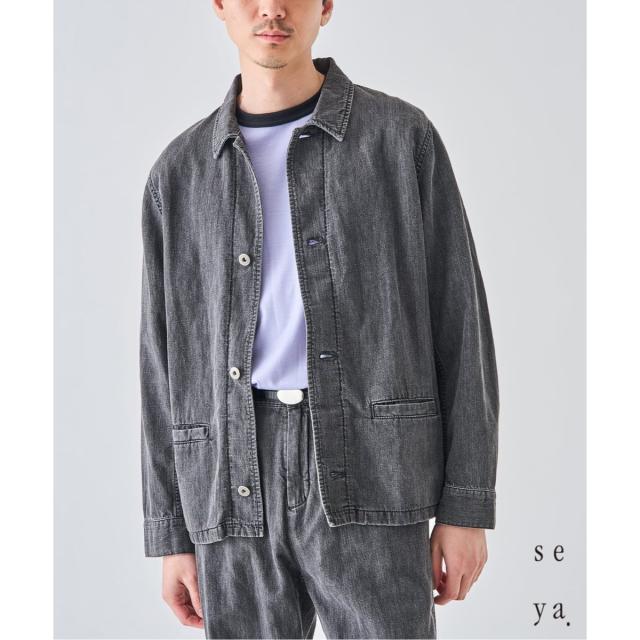 エディフィス（EDIFICE）/SEYA．(セヤ) 別注 DOCK JACKET LINEN DENIM