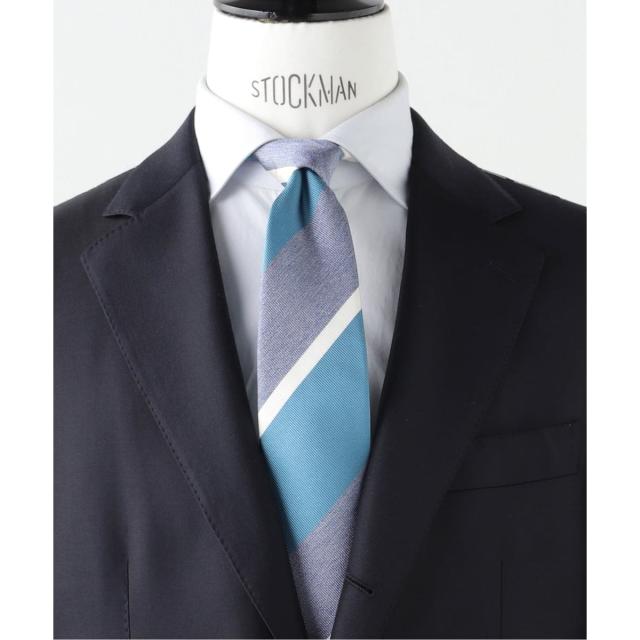 エディフィス（EDIFICE）/FRANCO BASSI (フランコ バッシ) Melange Twill Stripe タイ