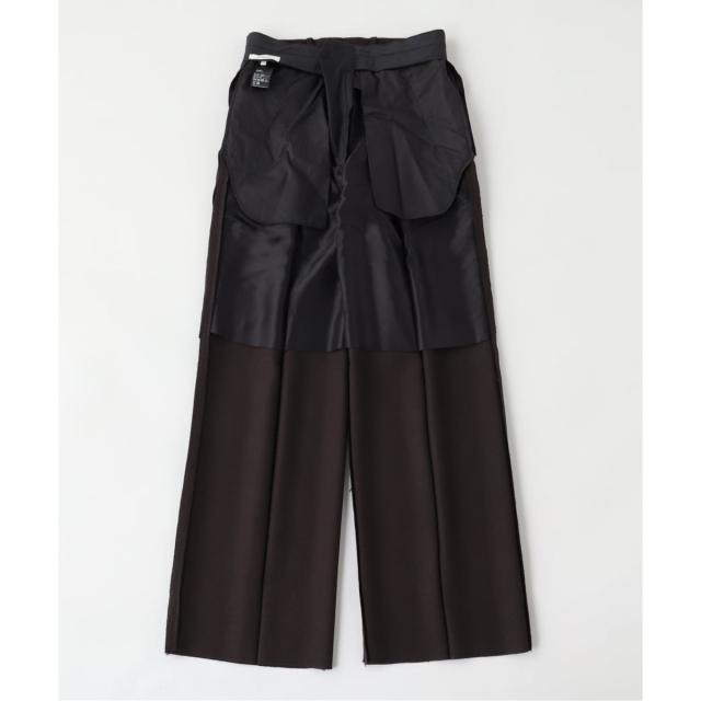 エディフィス（EDIFICE）/HUSBANDS（ハズバンズ）WIDE PLEATED TROUSERS IN 4−PLY_5