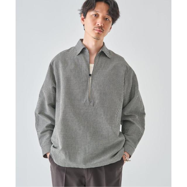 エディフィス（EDIFICE）/コットン/リネン チェック バルーズ シャツ_11