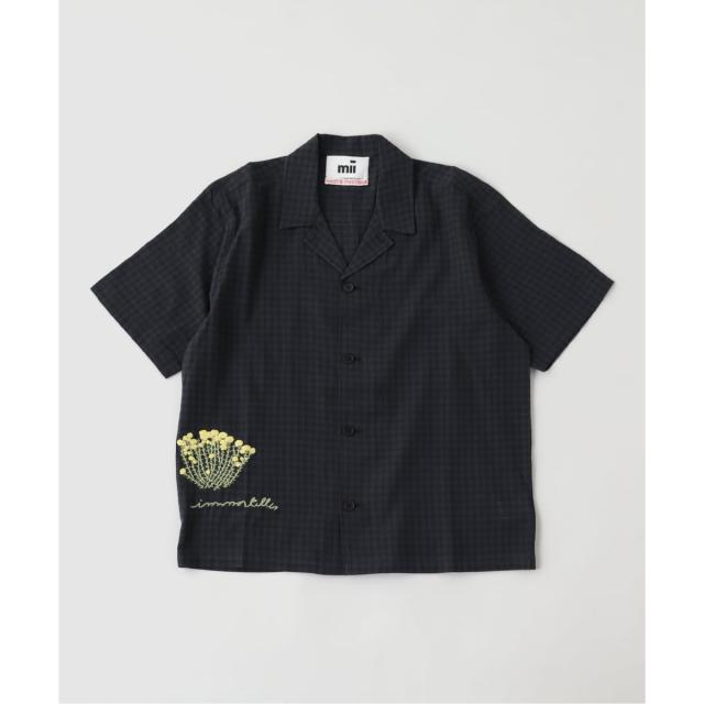 【NEW】エディフィス（EDIFICE）/mii (ミイ) CHECK EMBROIDERED SHIRT