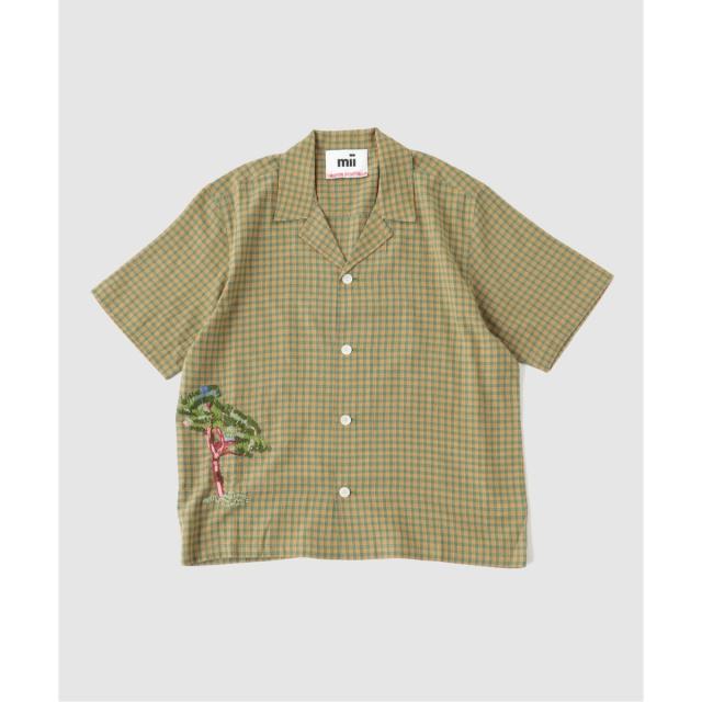 【NEW】エディフィス（EDIFICE）/mii (ミイ) CHECK EMBROIDERED SHIRT