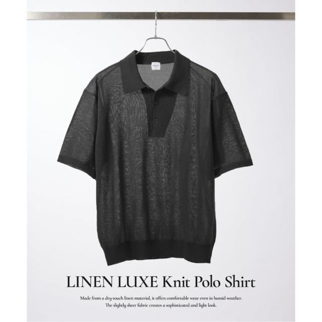 エディフィス（EDIFICE）/LINEN LUXE ニット ポロ