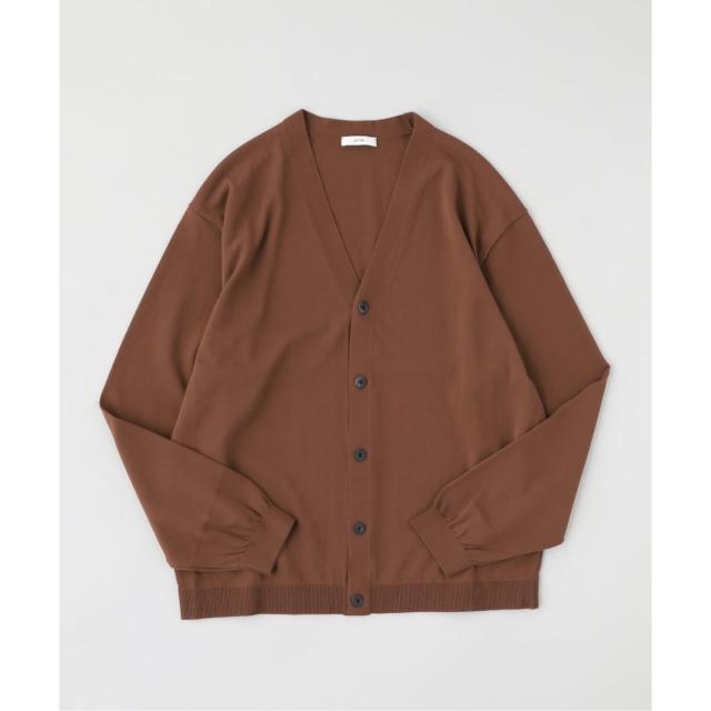 エディフィス（EDIFICE）/ATON(エイトン) FINE ICE COTTON V−NECK CARDIGAN