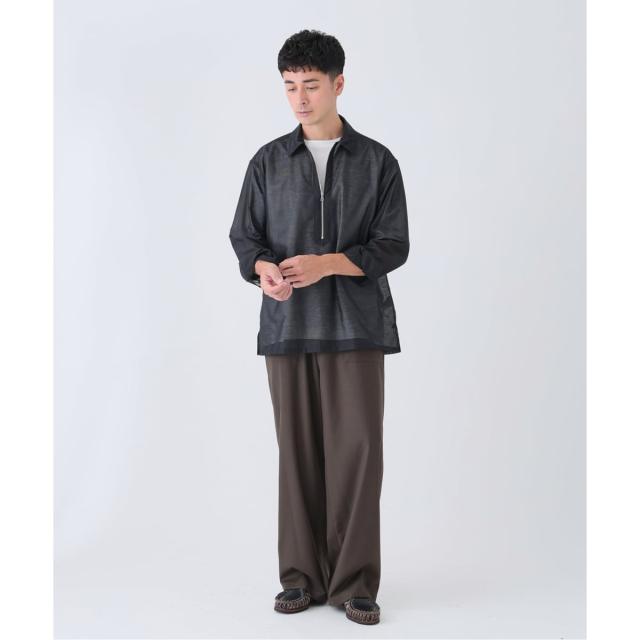 【NEW】エディフィス（EDIFICE）/Quarter−ZIP シアー シャツ_4