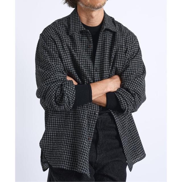 エディフィス（EDIFICE）/ETS．MATERIAUX(マテリオ) チェック フレンチ ワーク シャツ 17,963円
