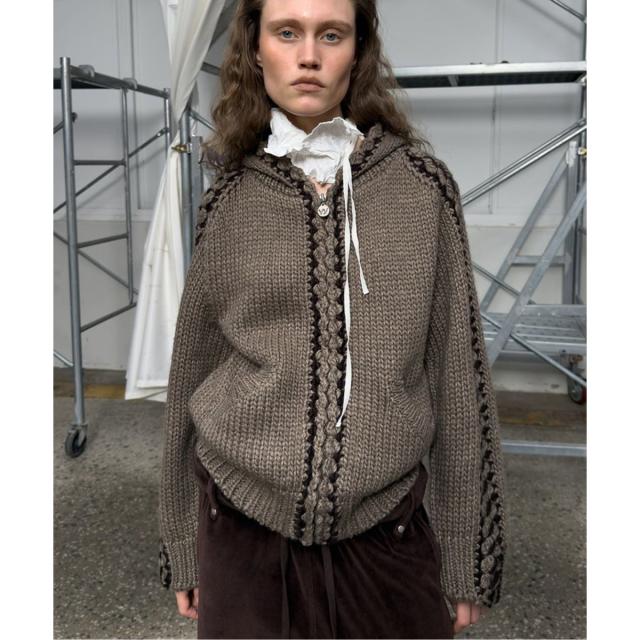 417 エディフィス（417 EDIFICE）/【Geek Office / ギークオフィス】OPEN YY Knitted STITCH ZIP