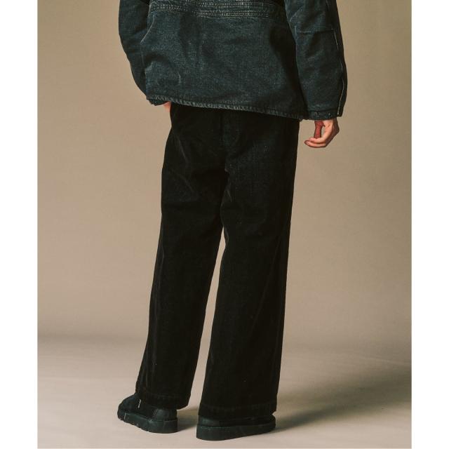417 エディフィス（417 EDIFICE）/ベロアデニム フレアワークパンツの