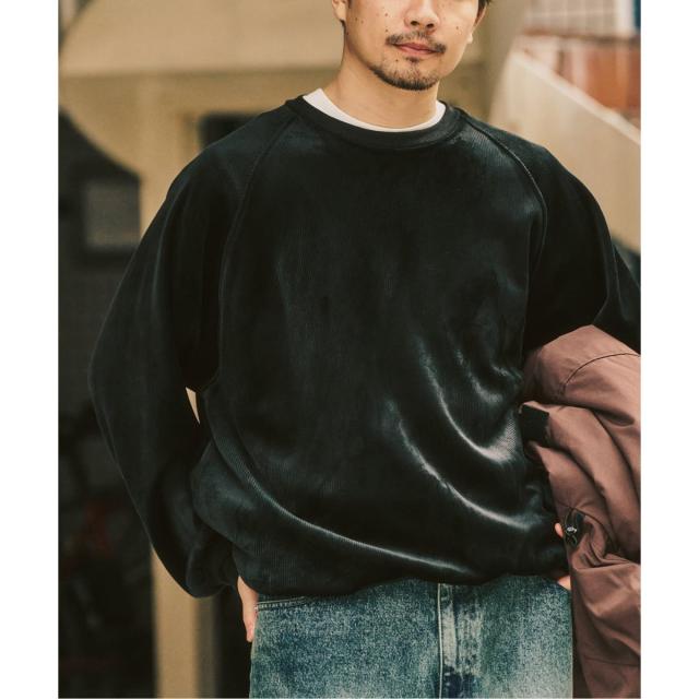 417 エディフィス（417 EDIFICE）/コーディロイ カラーライニング クルー