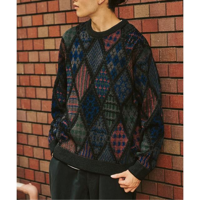 417 エディフィス（417 EDIFICE）/アーガイルニットクルー