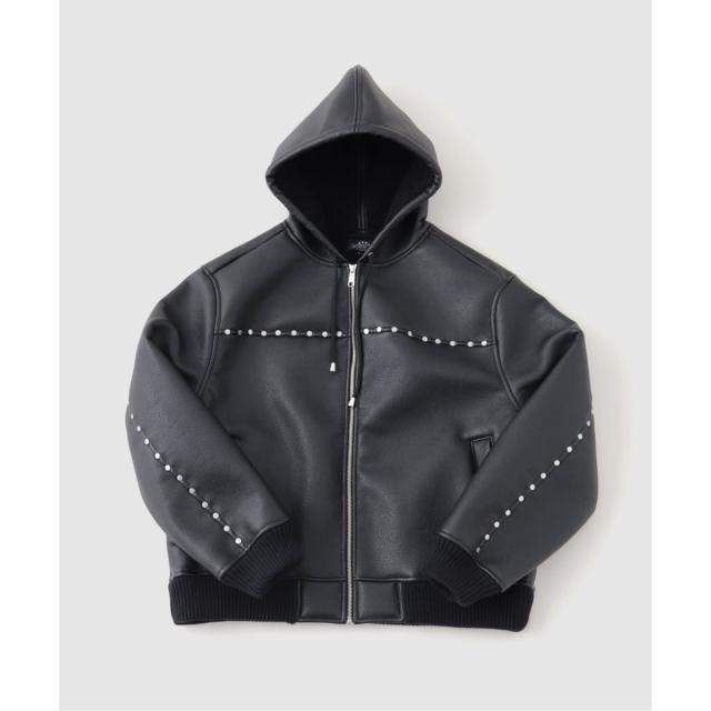 417 エディフィス（417 EDIFICE）/AFB / エーエフビー HOODED STUDDED BOMBER