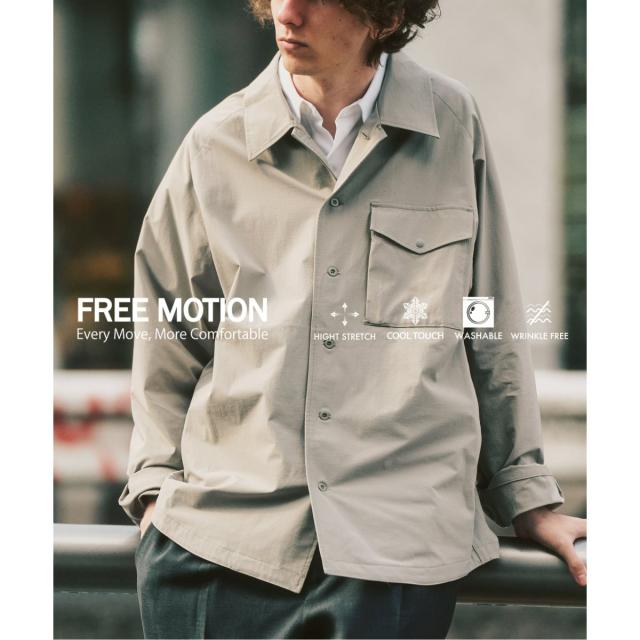 417 エディフィス（417 EDIFICE）/【FREE MOTION】 コーチシャツ_1