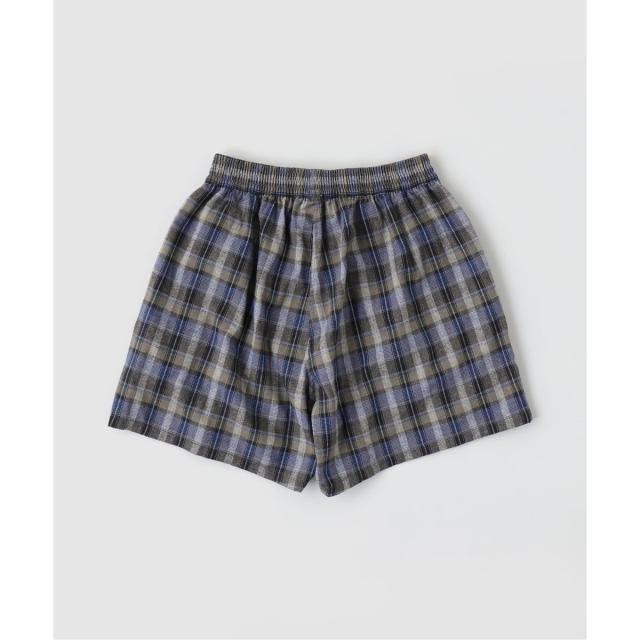 417 エディフィス（417 EDIFICE）/ERL / イーアールエル UNISEX GREY CHECK BOXERS WOVEN_1