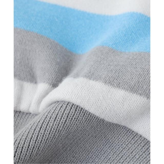 417 エディフィス（417 EDIFICE）/ERL / イーアールエル UNISEX STRIPED LONG SLEEVE ポロシャツ KNI