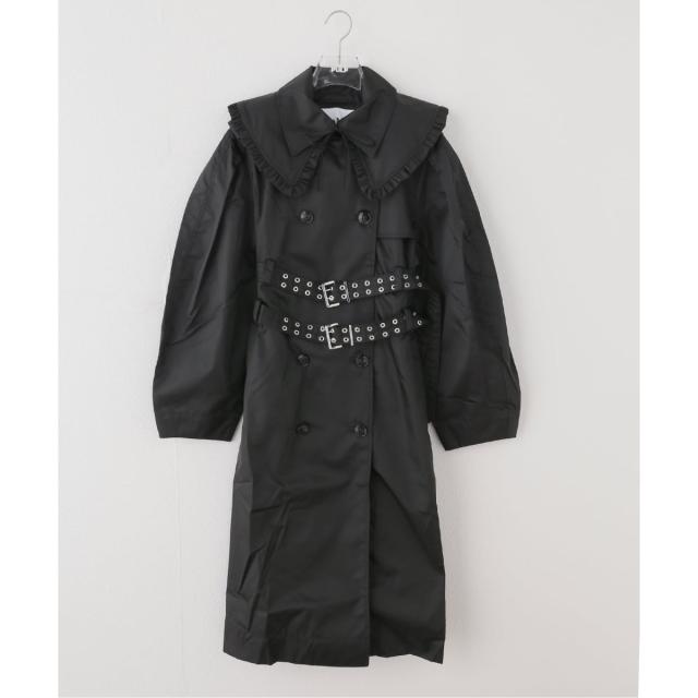 417 エディフィス（417 EDIFICE）/GANNI / ガニー Duchesse Nylon Trenchcoat