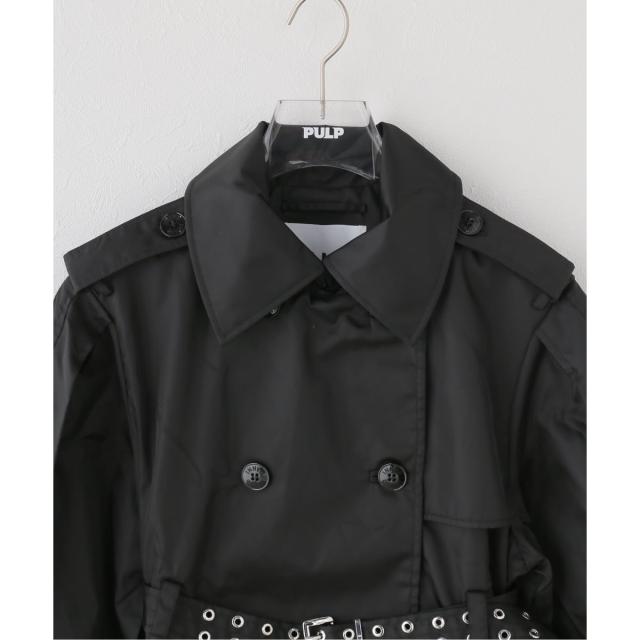 417 エディフィス（417 EDIFICE）/GANNI / ガニー Duchesse Nylon Trenchcoat_5