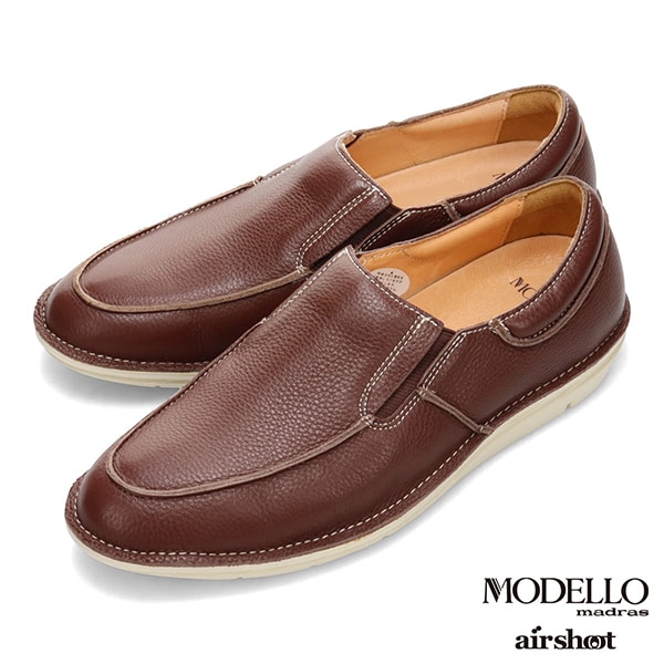 MADRAS MODELLO マドラス モデロ 16500円 本革 ライトブラウン ビジネスシューズ　26㎝３E/DS4046-268 マドラスモデロ] オックスフォード MODELLO madras レディース madras