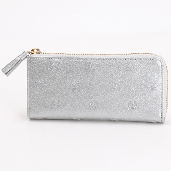 ペルケ（perche’）/【本革 レザー】 ペルケ 今までより少しスリムなL字型長財布　牛革ドット刺繍L字パームフィット長財布_3