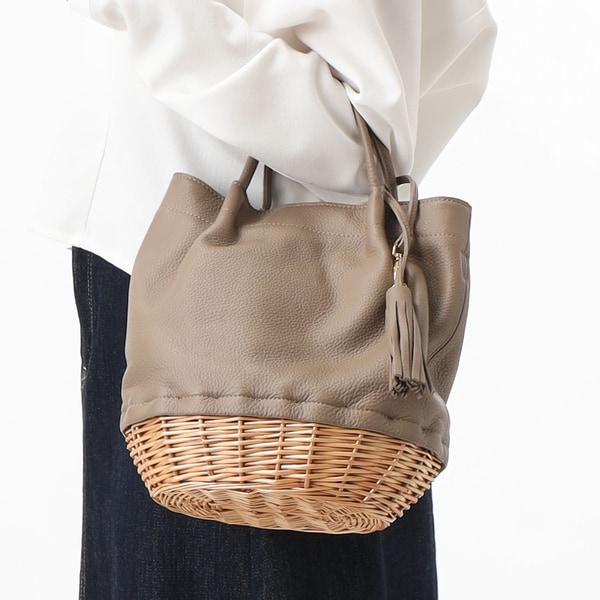 ペルケ（perche'）/【本革 レザー】 ペルケ perche / 牛革×ヤナギ底