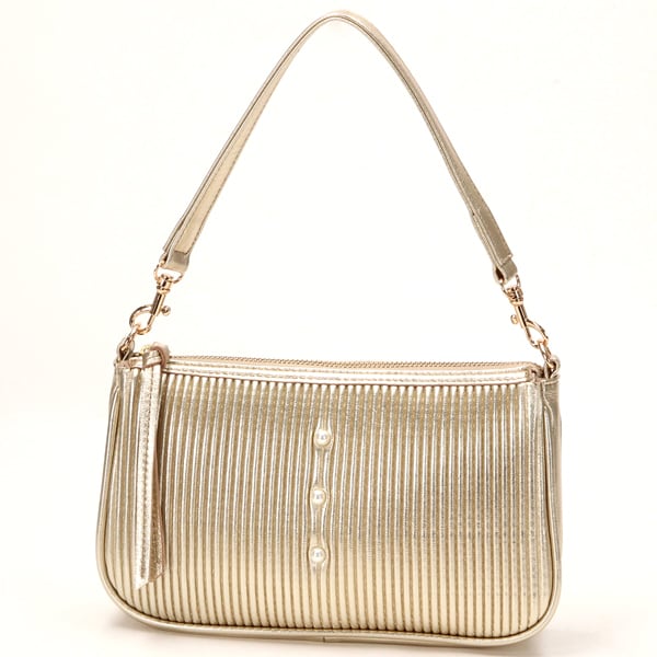 ペルケ（perche’）/【雑誌掲載】【本革 レザー】 ペルケ perche / シーププリーツパール付き2wayショルダー ペルケ（perche'）/【雑誌掲載】【本革 レザー】 ペルケ perche