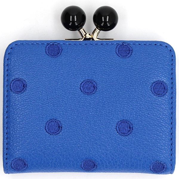 ペルケ（perche’）/【本革 レザー】 ペルケ perche / アクリル玉ドット刺繍・ジャバラカードウォレット