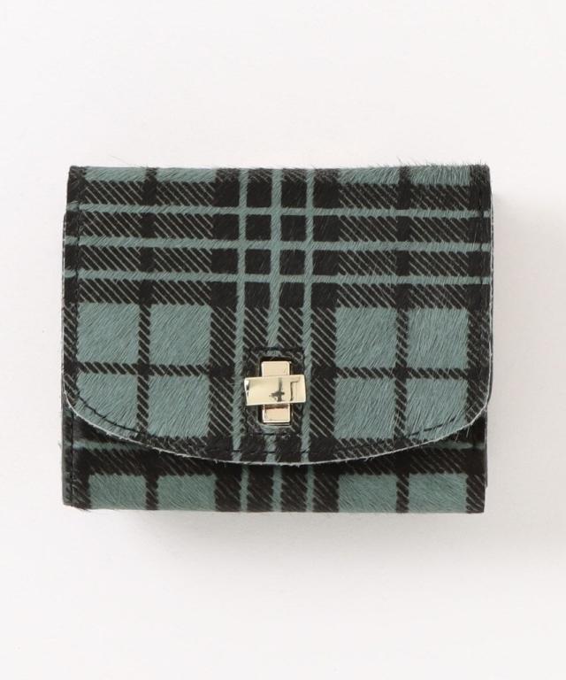 ペルケ（perche’）/ペルケ perche / ハラコタイプチェック柄3つ折り財布