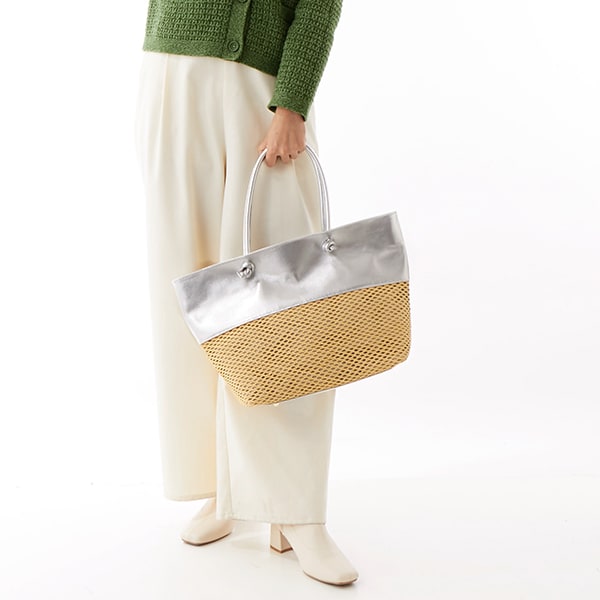 ペルケ（perche’）/ペルケ perche / エステルメッシュ・牛革付属トート