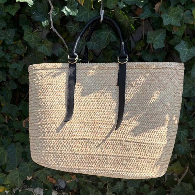 ペルケ（perche’）/ペルケ perche / 牛革付属椰子かごマルシェバッグ