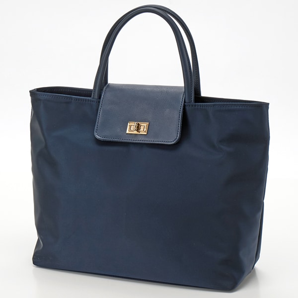 ペルケ（perche’）/『VERY』バイヤー大和美帆さんコラボ　ペルケ perche / 牛革フラップナイロントートバッグ