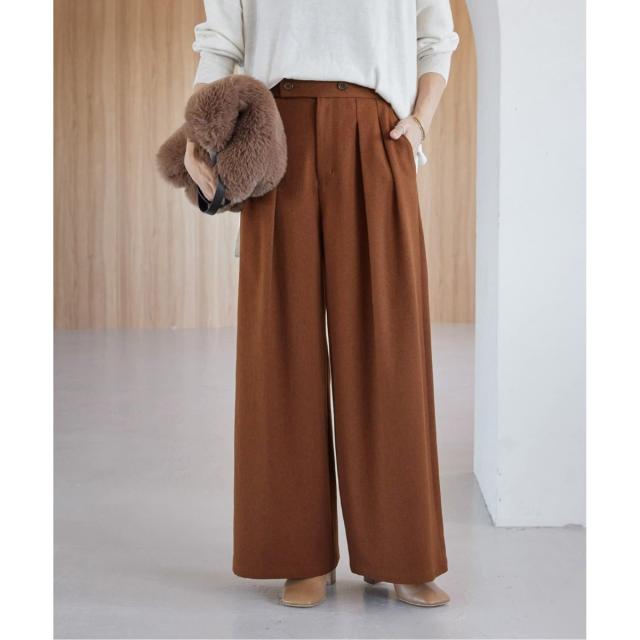 ジャーナルスタンダード レリューム（JOURNAL STANDARD relume）/《追加2》ウォッシャブルサージストレッチタックワイドパンツ