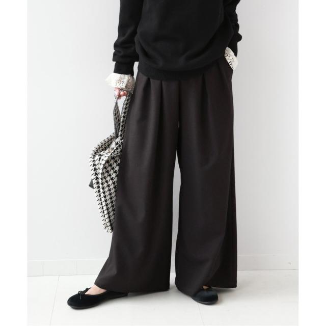 ジャーナルスタンダード レリューム（JOURNAL STANDARD relume）/《追加2》ウォッシャブルサージストレッチタックワイドパンツ