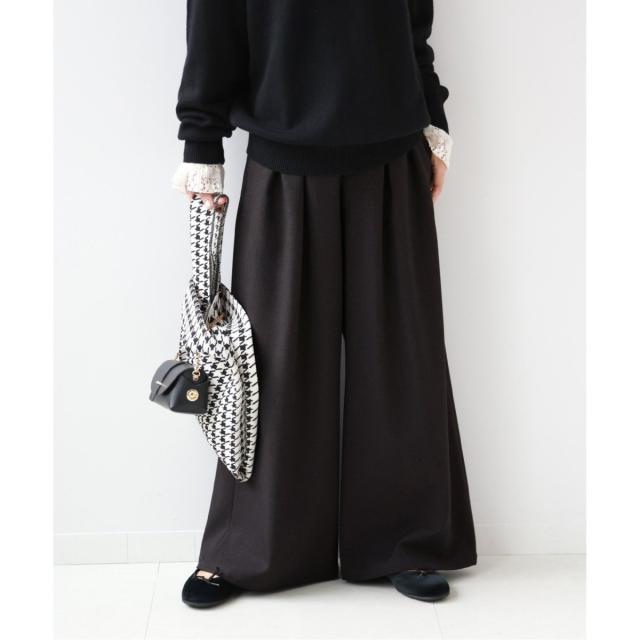 ジャーナルスタンダード レリューム（JOURNAL STANDARD relume）/《追加2》ウォッシャブルサージストレッチタックワイドパンツ