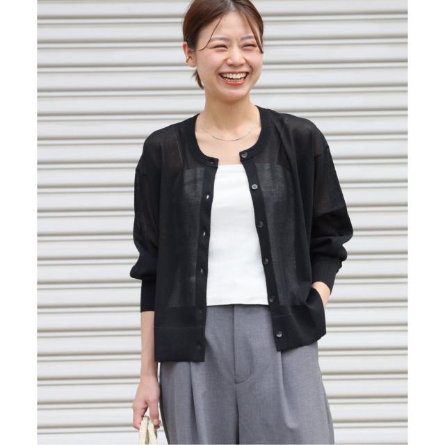 ジャーナルスタンダード レリューム（JOURNAL STANDARD relume）/《追加3》ウォッシャブルクロップドカーディガン