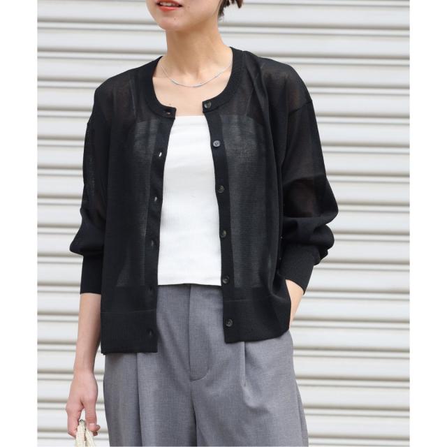 ジャーナルスタンダード レリューム（JOURNAL STANDARD relume）/《追加3》ウォッシャブルクロップドカーディガン