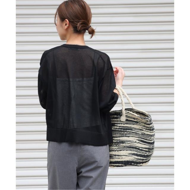 ジャーナルスタンダード レリューム（JOURNAL STANDARD relume）/《追加3》ウォッシャブルクロップドカーディガン