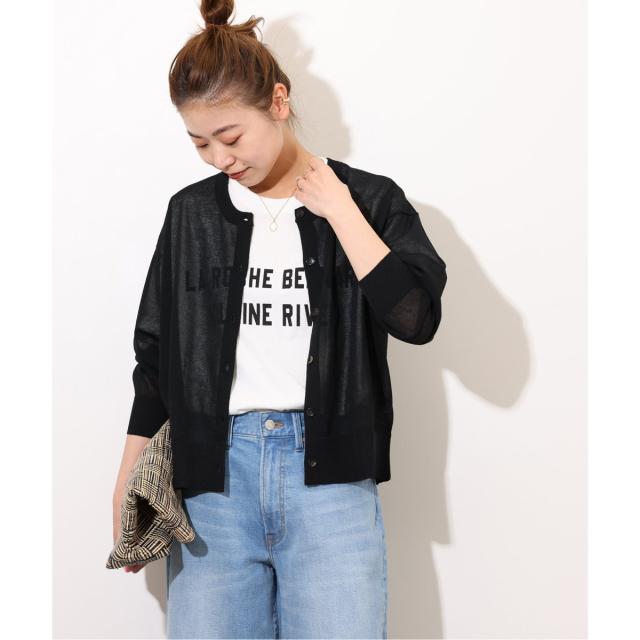 ジャーナルスタンダード レリューム（JOURNAL STANDARD relume）/《追加3》ウォッシャブルクロップドカーディガン