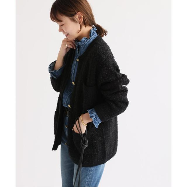 ジャーナルスタンダード レリューム（JOURNAL STANDARD relume）/《追加》TWEEDYニットジャケット