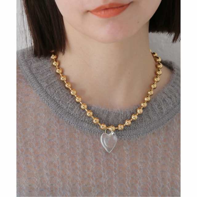 ジャーナルスタンダード レリューム（JOURNAL STANDARD relume）/【Kenneth Jay Lane/ケネス ジェイ レーン】 clear heart pendant