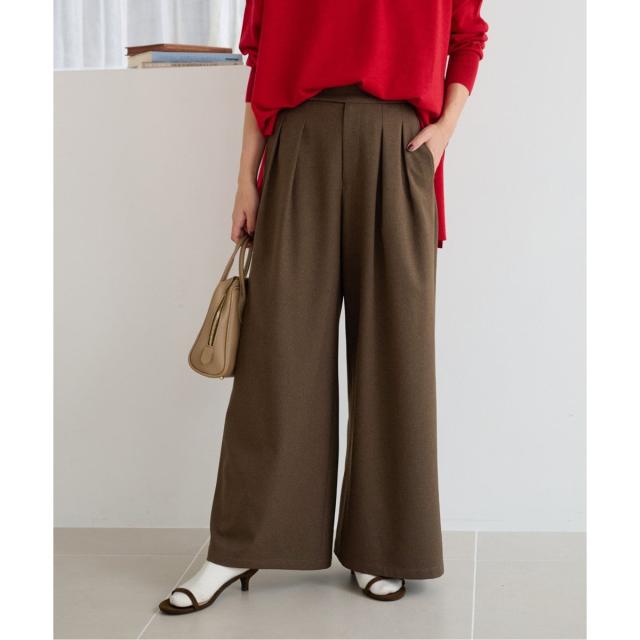 ジャーナルスタンダード レリューム（JOURNAL STANDARD relume）/《追加5》ウォッシャブルサージストレッチタックワイドパンツ