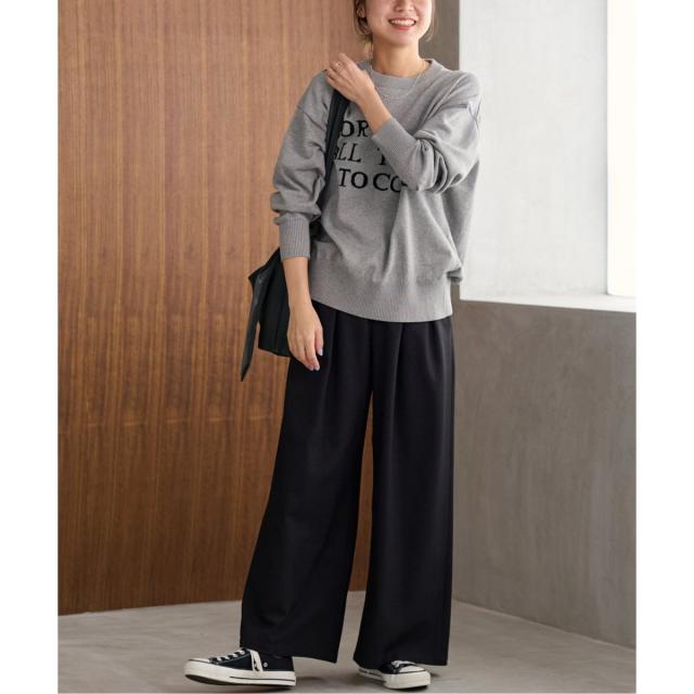 ジャーナルスタンダード レリューム（JOURNAL STANDARD relume）/《追加5》ウォッシャブルサージストレッチタックワイドパンツ