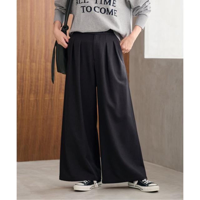 ジャーナルスタンダード レリューム（JOURNAL STANDARD relume）/《追加5》ウォッシャブルサージストレッチタックワイドパンツ