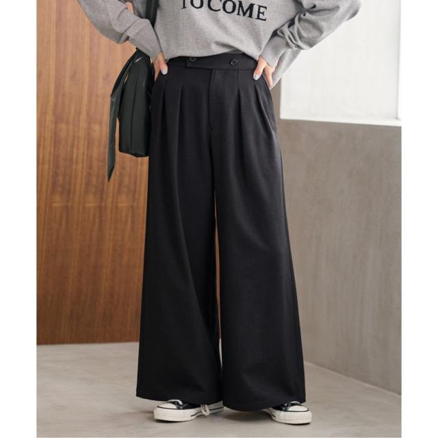 ジャーナルスタンダード レリューム（JOURNAL STANDARD relume）/《追加5》ウォッシャブルサージストレッチタックワイドパンツ