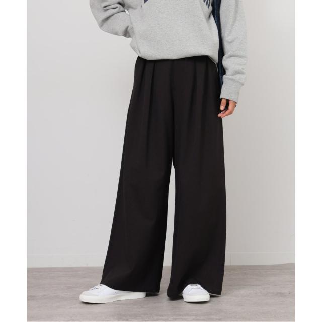 ジャーナルスタンダード レリューム（JOURNAL STANDARD relume）/《追加5》ウォッシャブルサージストレッチタックワイドパンツ